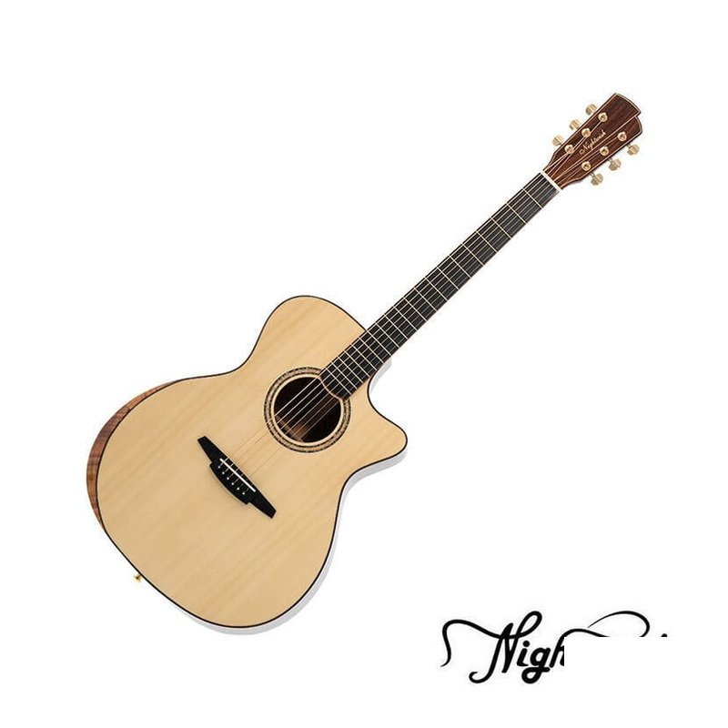Nightwish N8 GC PRO 英格曼雲杉木 面單板 斜角相思木 木吉他 含原廠琴袋 — 三峽吉他 / Bass