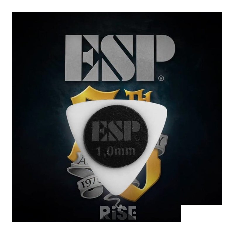 ESP ESP PD-10AL10 WH 1.0mm 大三角 橡膠防滑 PICK 彈片 — 三峽Pick