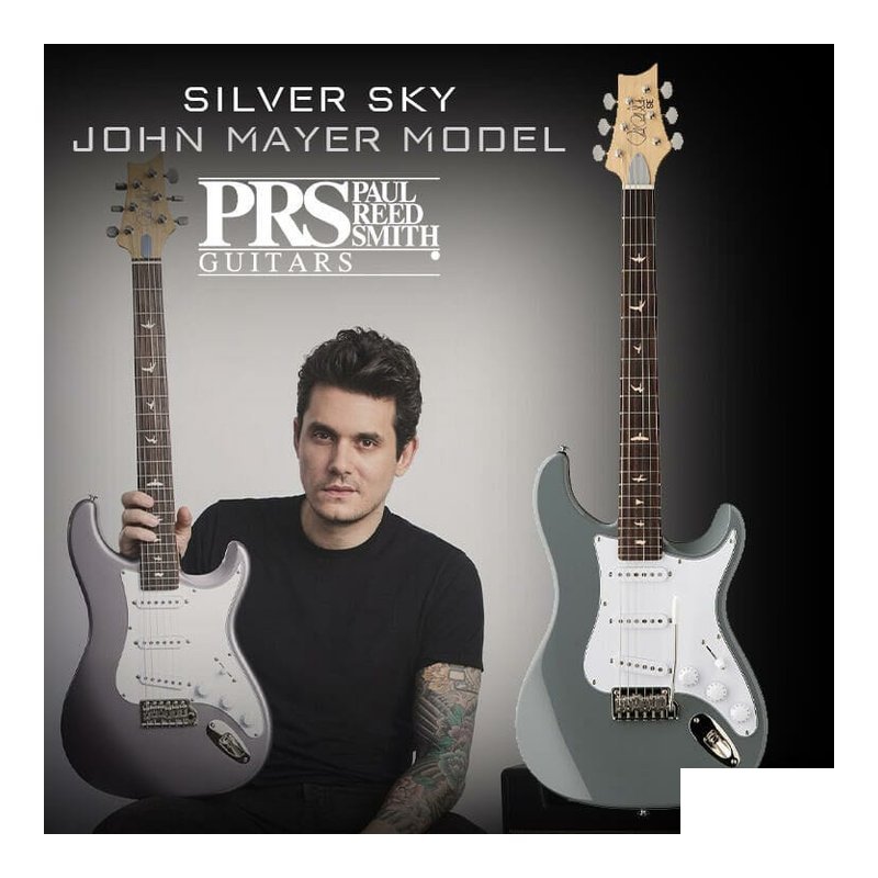 PRS 簽名款 PRS SE John Mayer Silver Sky Storm Grey 電吉他 — 三峽電吉他