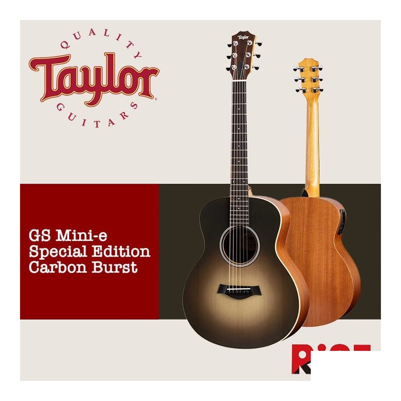 Taylor Taylor GS Mini-e SE Carbon Burst 面單板 木吉他 — 三峽木吉他 / 民謠吉他