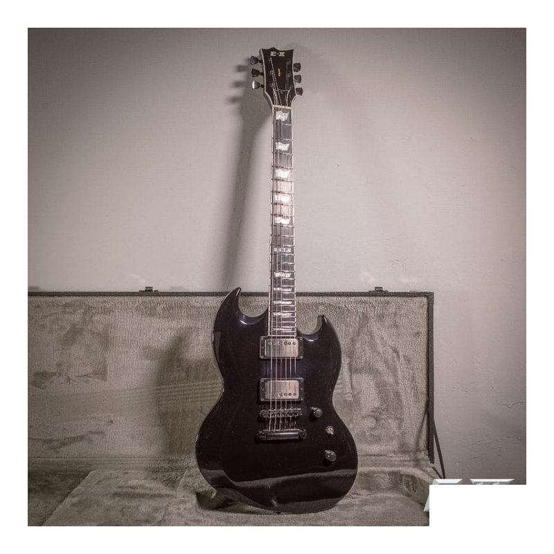 ESP ESP E-II VIPER Black 主動式 雙雙 電吉他 — 三峽電吉他