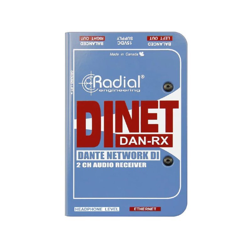 Radial Radial / DiNET DAN-RX Dante™ 網路音頻接收器 — 三峽配件 / 週邊