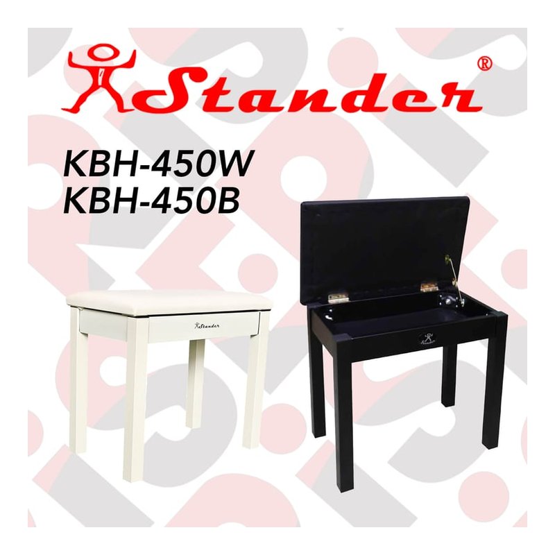 Stander KBH-450 鋼琴椅 鍵盤椅 可掀蓋 收納空間 — 三峽鍵盤 / 鋼琴