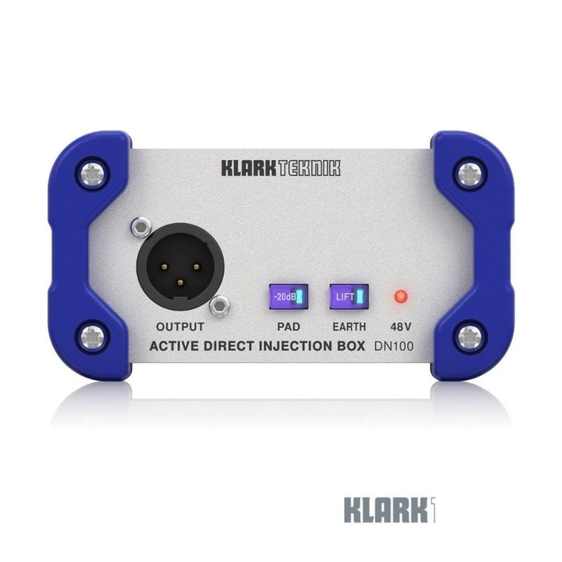 Klark Teknik DN100 V2 DI BOX 主動式 DI 前級 DI盒 — 三峽錄音 / 音響