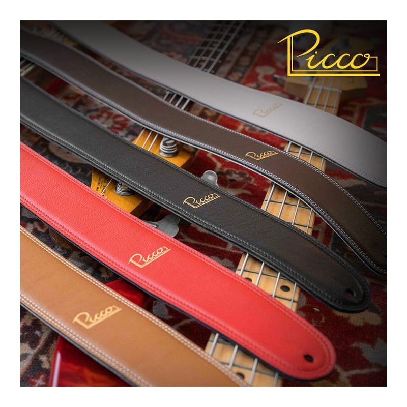 Picco 2.5″ 多色系 牛皮革 手工背帶 — 三峽配件 / 週邊