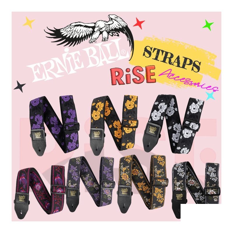 Ernie Ball Ernie Ball Classic Jacquard Straps 吉他 貝斯 背帶 — 三峽木吉他 / 民謠吉他