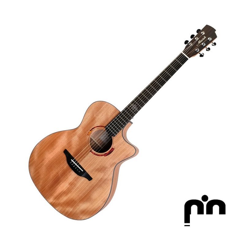 Nightwish Miwish GSCC-L 全桃花心木 面單板 41吋 民謠吉他 含厚琴袋 — 三峽吉他 / Bass
