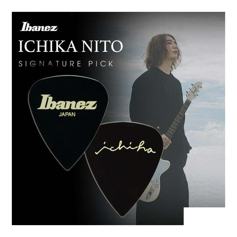 ICHIKA ICHIKA 聯名款 Ibanez 1000ICHI-BK 彈片 pick — 三峽Pick