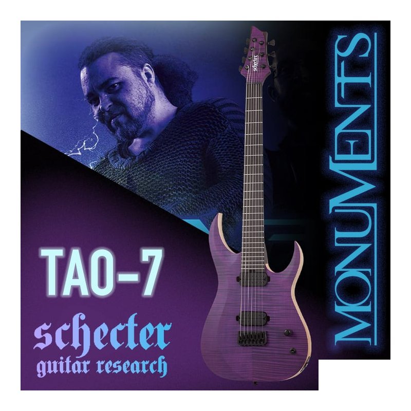 Schecter 簽名款 Schecter John Browne Tao-7 七弦 雙雙 電吉他 — 三峽木吉他 / 民謠吉他
