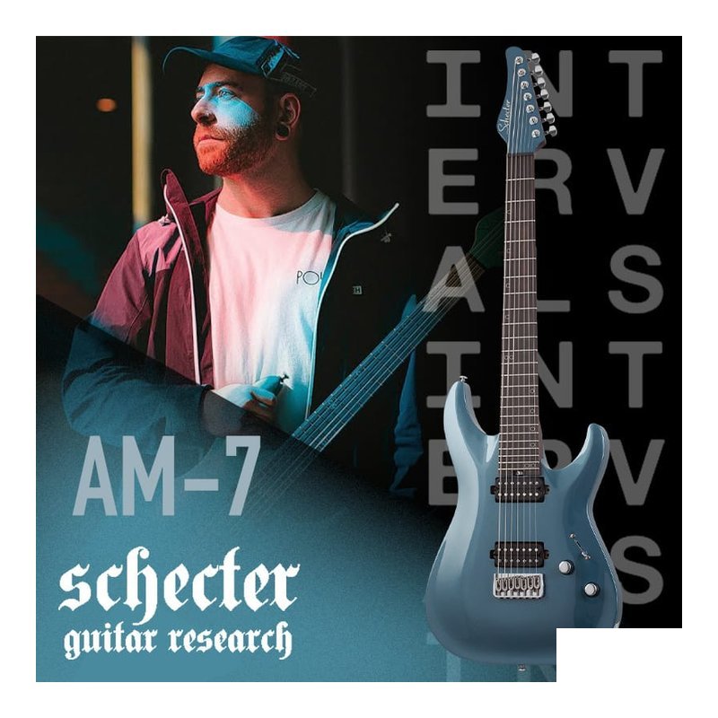 Marshall 簽名款 Schecter Aaron Marshall AM-7 七弦 雙雙 電吉他 — 三峽木吉他 / 民謠吉他