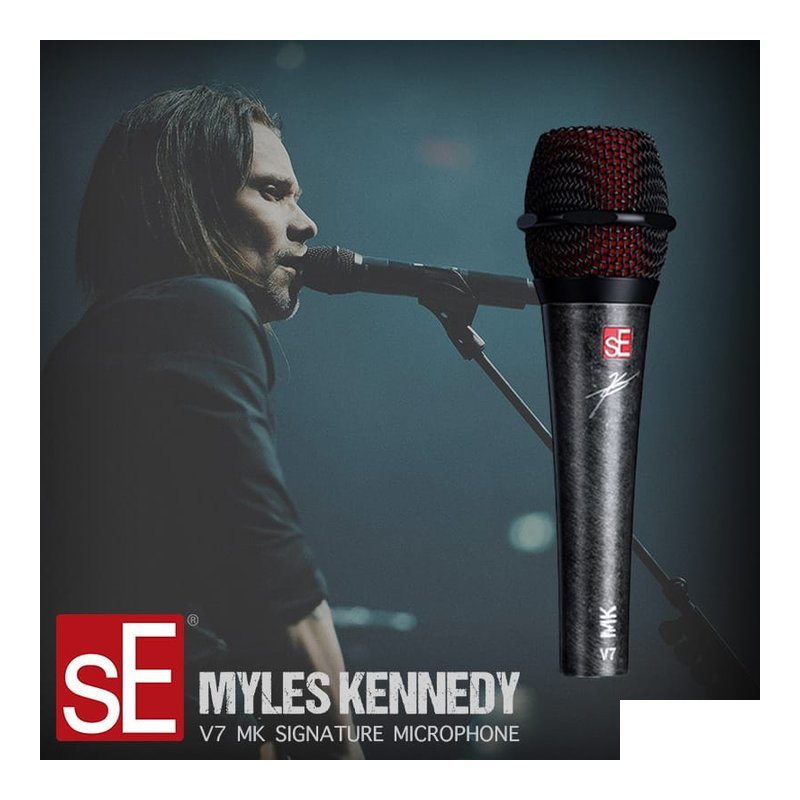 Myles Kennedy 簽名款 SE Electronics V7 MK 人聲用 動圈式 麥克風 — 三峽麥克風