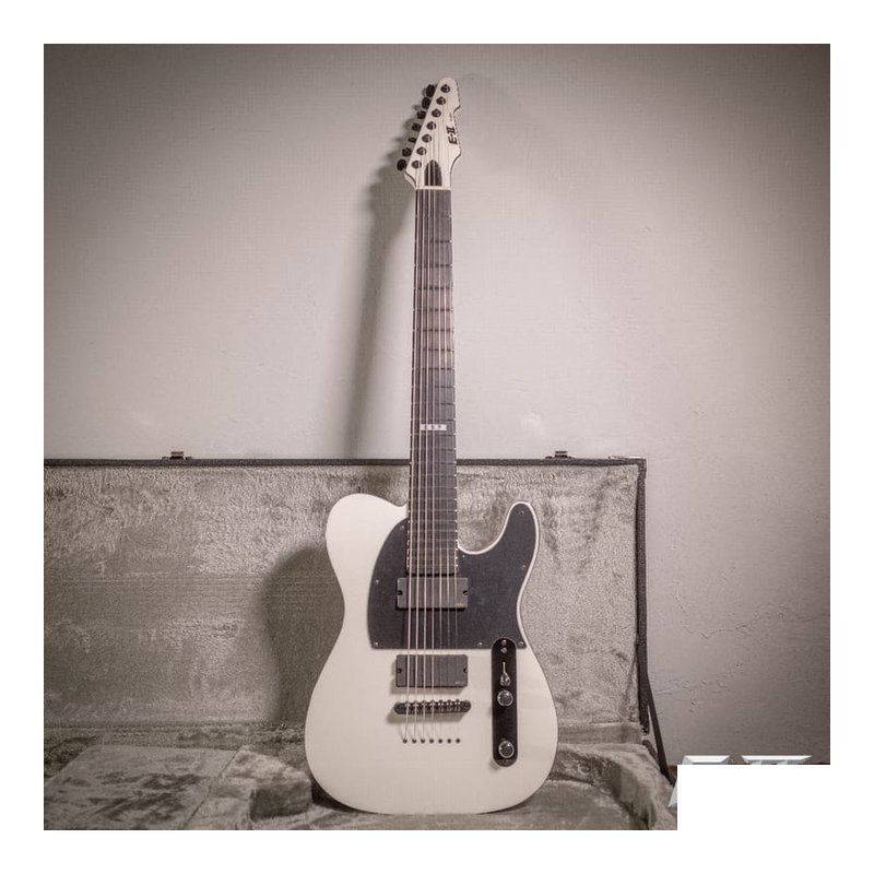 ESP ESP E-II T-B7 Snow White 七弦 主動式 雙雙 電吉他 — 三峽木吉他 / 民謠吉他