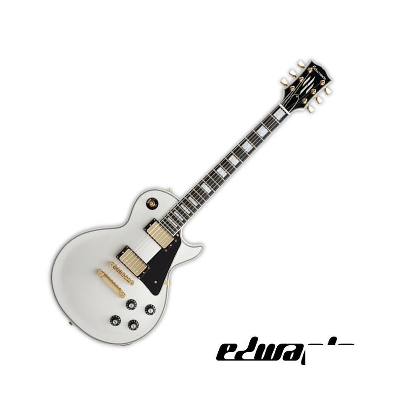 ESP ESP Edwards E-LP-130CD White 雙雙 電吉他 — 三峽電吉他