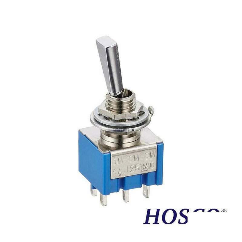 HOSCO HOSCO ON-ON-ONC 迷你 搖頭開關 銀色 — 三峽配件 / 週邊