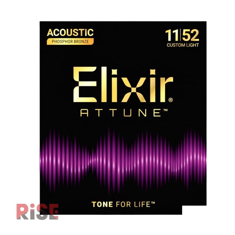 Elixir ELIXIR 11-52 頂級木吉他弦 Attune 青磷銅(紅銅) 奈米包覆層 21027 — 三峽木吉他 / 民謠吉他