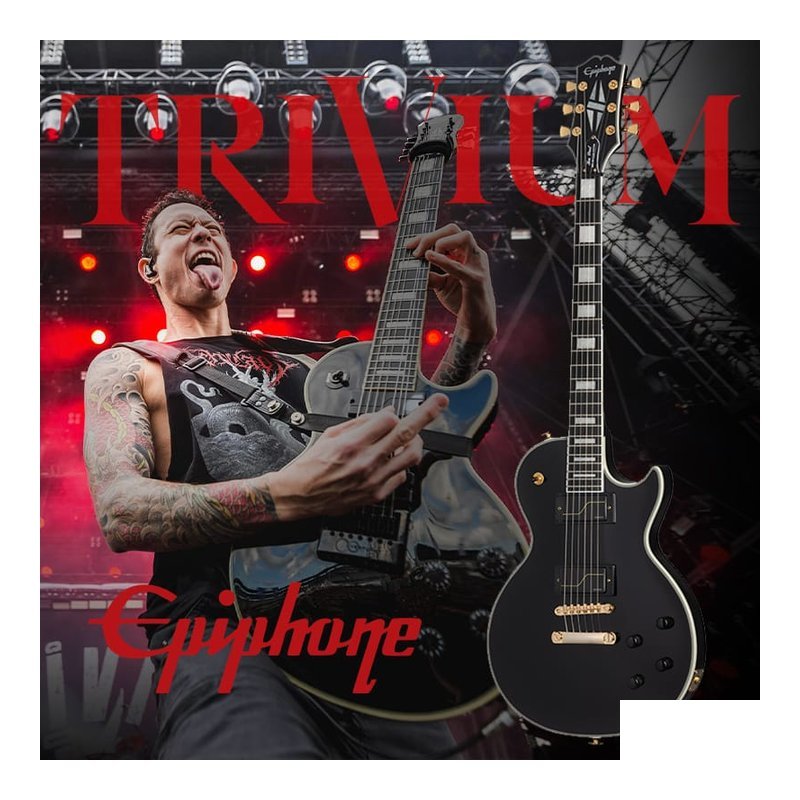 Epiphone 簽名款 Epiphone Matt Heafy Les Paul Custom Origins 黑金 電吉他 — 三峽電吉他