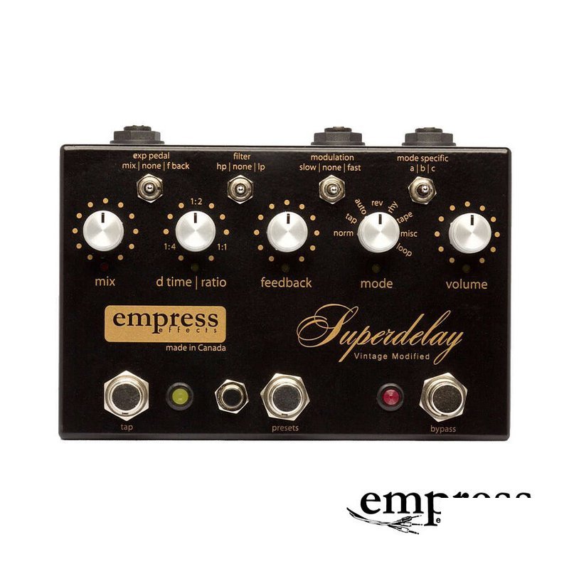 Empress Effects Superdelay Vintage Modified 復古 延遲 效果器 — 三峽效果器