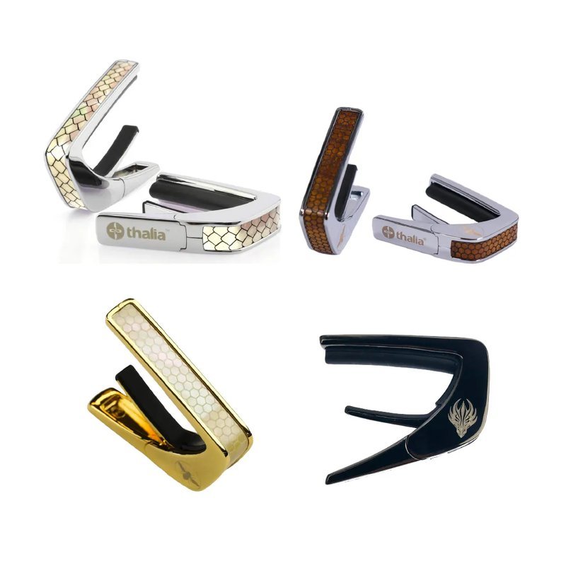 Thalia Thalia / Premium Series系列 Capo 移調夾 (黑銀/銀色鍍鉻/24K金) — 三峽效果器