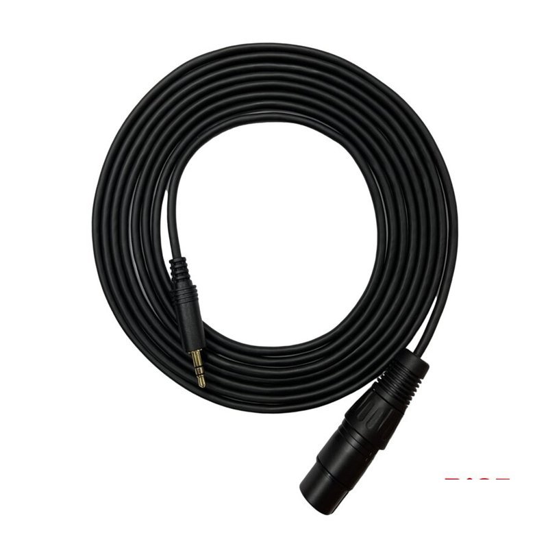 手工 XLR 母 to 3.5 TRS 3公尺 電容式/動圈式/聲卡/音效卡/直撥 麥克風線 — 三峽麥克風