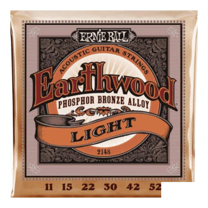 Ernie Ball 超值 Ernie Ball 2148 Earthwood 三包優惠 11/52 磷青銅 木吉他弦 — 三峽木吉他 / 民謠吉他