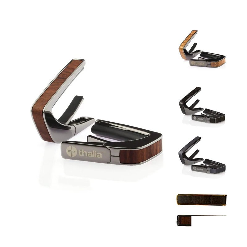 Thalia Thalia / Exotic Wood系列 Capo 移調夾 (黑銀/銀色鍍鉻/24K金) — 三峽效果器