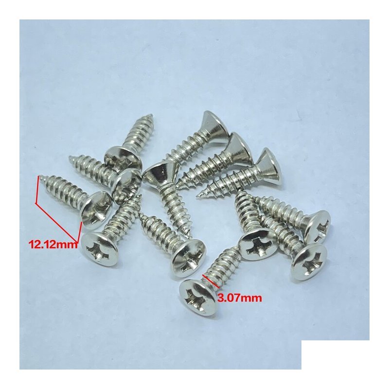 韓製 護板螺絲 銀色 (長度12.12mm 直徑3.07mm)單支 — 三峽配件 / 週邊
