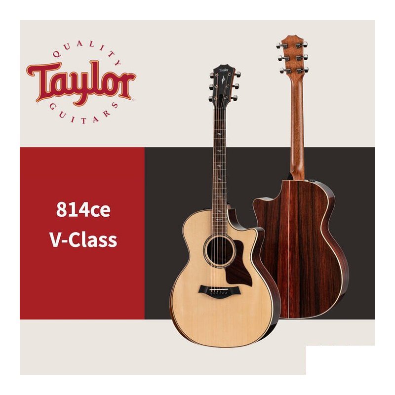 Taylor Taylor 814ce V-Class 全單板 Indian Rosewood — 三峽配件 / 週邊