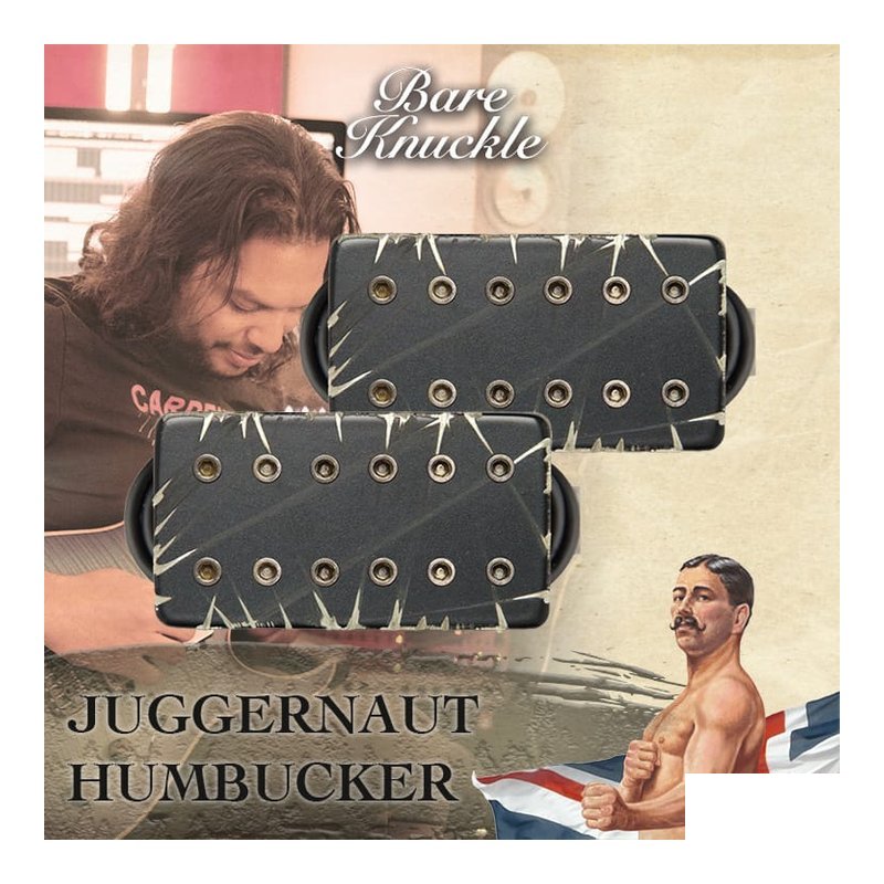 Misha Mansoor 簽名款 Bare Knuckle JUGGERNAUT 雙線圈 拾音器 — 三峽配件 / 週邊