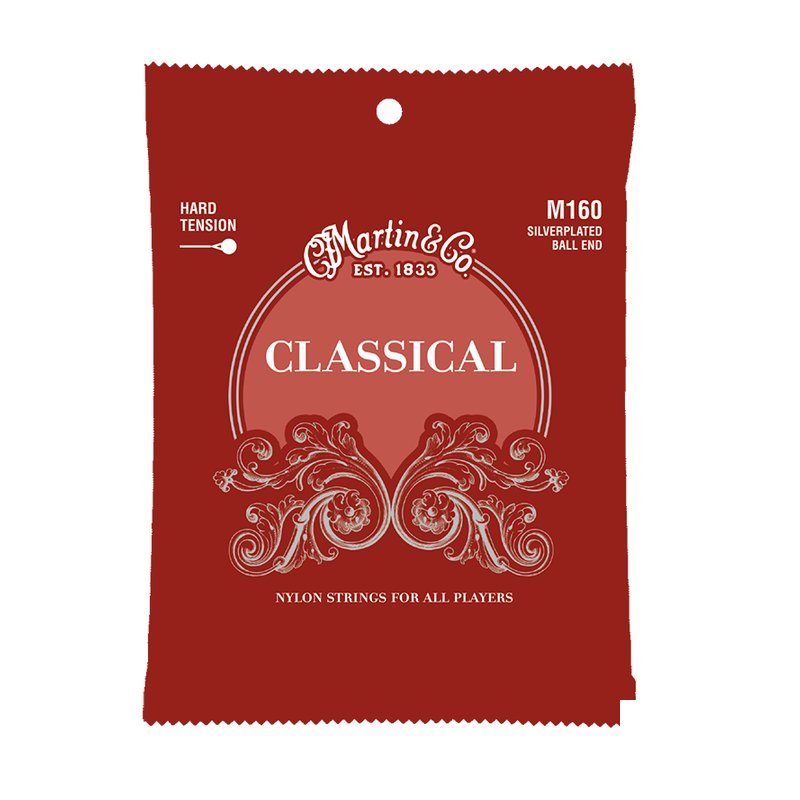 Martin Martin M160 高張力 鍍銀材質 BALL END設計 古典吉他弦 — 三峽古典吉他