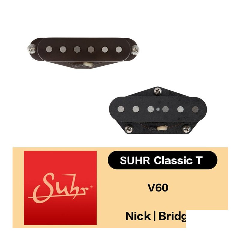 Suhr Suhr Classic T V60 單線圈 前段後段 拾音器 黑色 Tele適用 一對 — 三峽配件 / 週邊