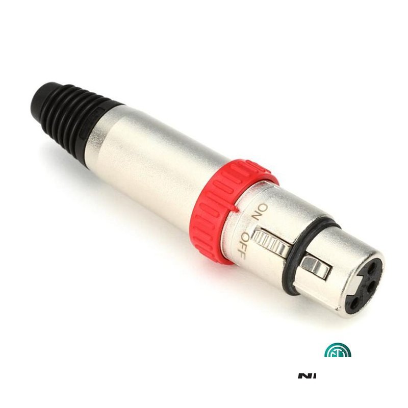 Neutrik NC3 FXS XLR on-off開關平衡鍍金/麥克風 母頭 — 三峽麥克風