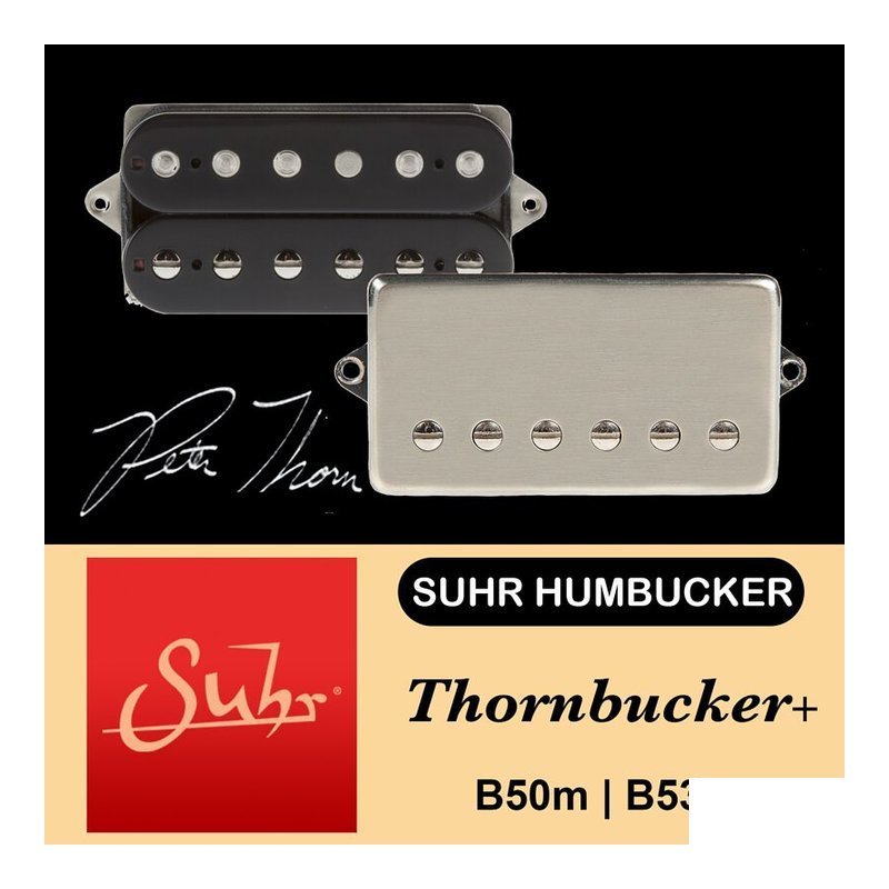 Suhr 聯名款 Suhr THORNBUCKER+ 雙線圈 後段 拾音器 黑色/銀色 — 三峽配件 / 週邊