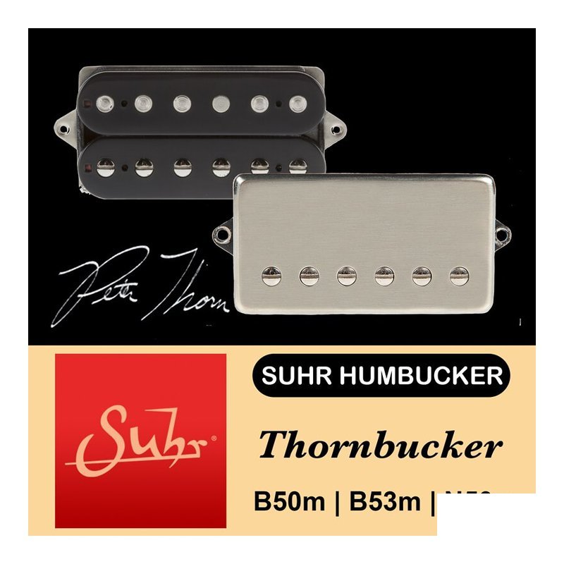 Suhr 聯名款 Suhr THORNBUCKER 雙線圈 前後段 拾音器 黑色/銀色 — 三峽配件 / 週邊