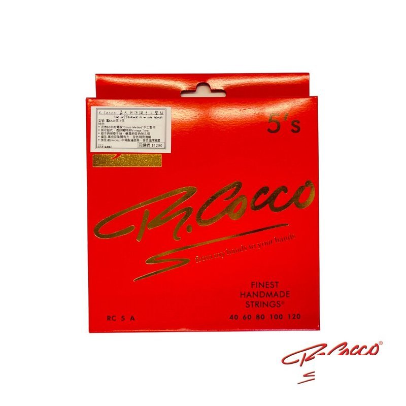 義大利 R.Cocco RC5A (40-120) 鎳弦 頂級手工弦 電貝斯弦 — 三峽吉他 / Bass