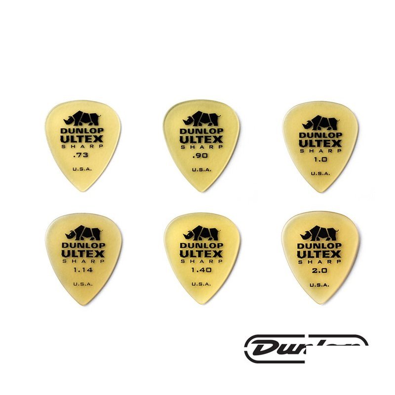 Dunlop Dunlop ULTEX SHARP 433R Pick 8種尺寸 匹克 單片 — 三峽Pick