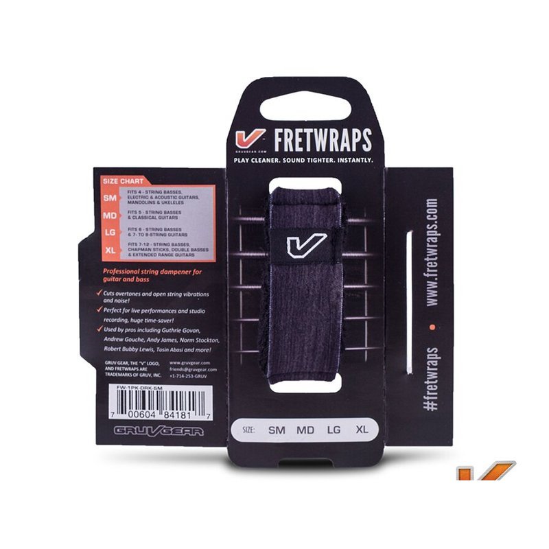 Gruv Gear FretWraps 悶音束帶 Ebony 黑檀木紋 — 三峽配件 / 週邊