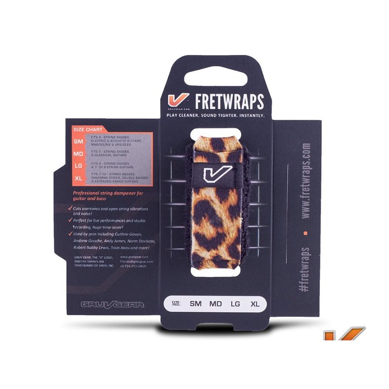Gruv Gear FretWraps 悶音束帶 Leopard 豹紋 — 三峽錄音 / 音響
