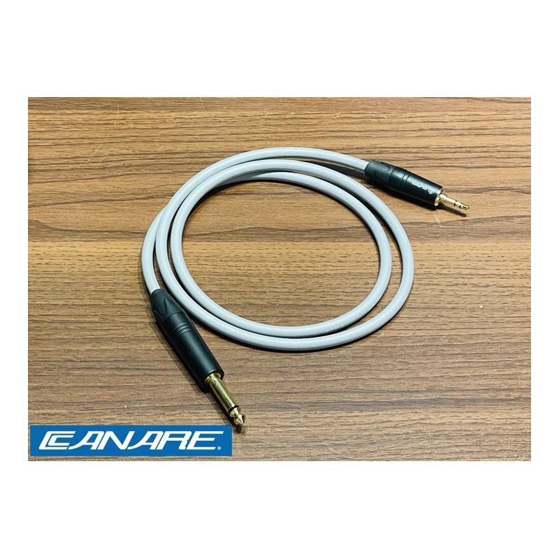 手工自製 日本 Canare 音源 轉接線 3.5轉6.3 高品質 音源線 — 三峽音響 / 音箱