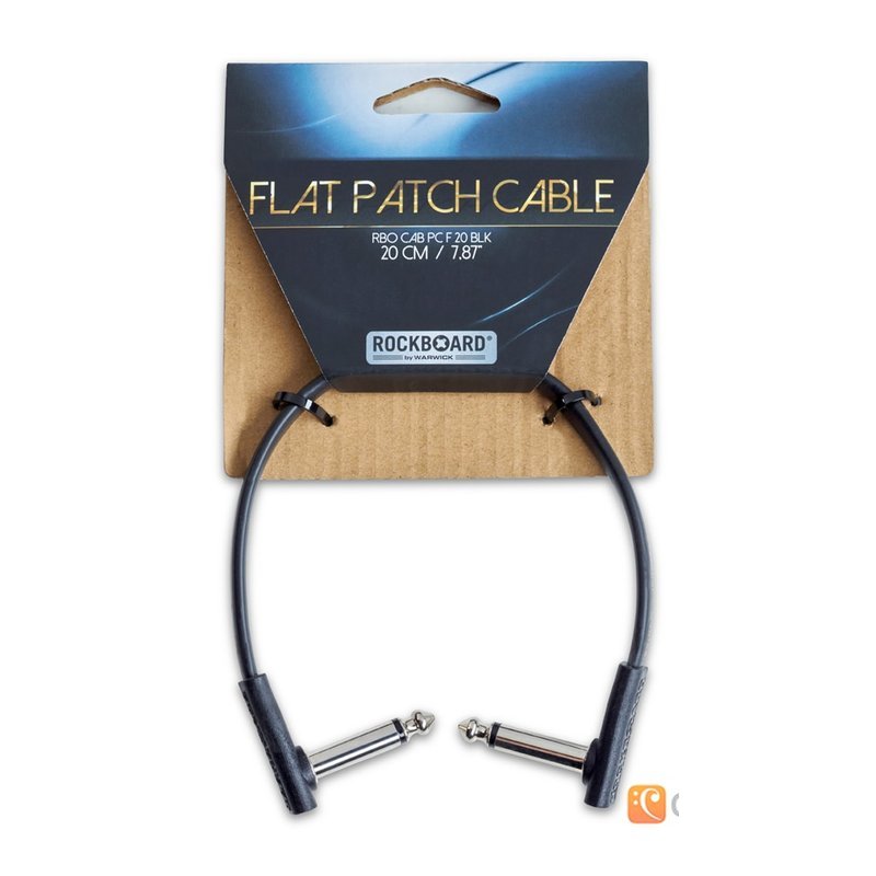 ROCKBOARD Rockboard Flat Patch Cable Black 扁頭 效果器短導線 — 三峽效果器