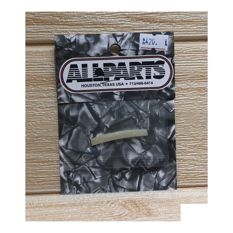 ALLPARTS ALLPARTS STRAT電吉他適用 牛骨上弦枕 BONE Nut 42.9x3.17x5.6mm — 三峽吉他 / Bass