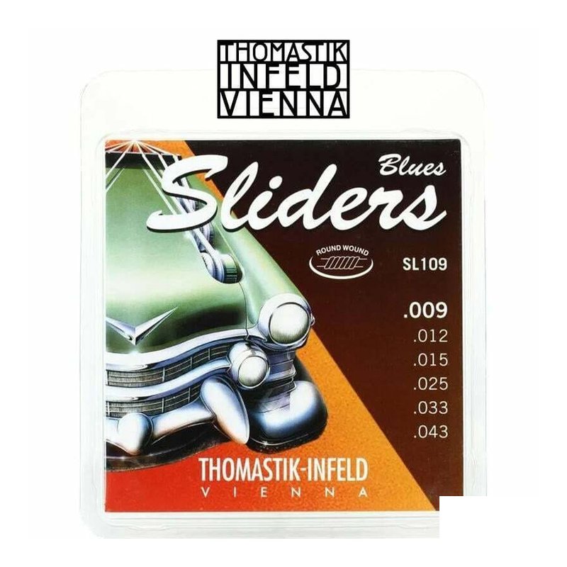 Blue 奧地利 Thomastik-Infeld Blues Sliders SL109 09-43 電吉他弦 — 三峽電吉他