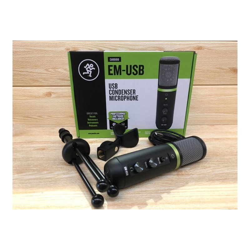 Mackie Mackie EM-USB USB 電容麥克風 直播 Podcast — 三峽麥克風