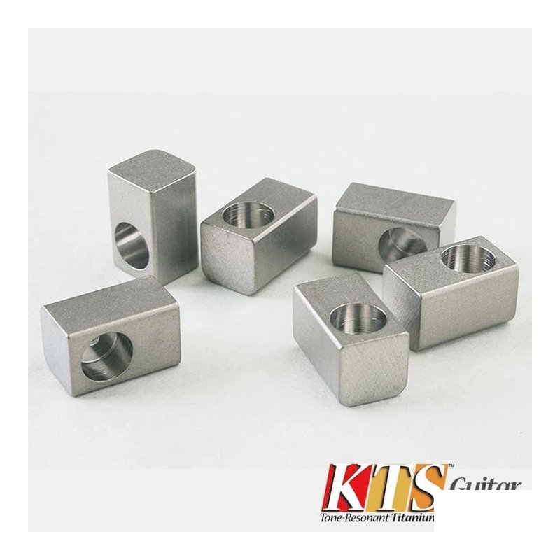 日本製 KTS Ti-BLOCK-F 鈦合金 電吉他 Floyd Rose 適用 大搖座 1組6入 — 三峽電吉他
