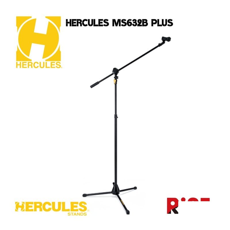 Hercules HERCULES MS632B PLUS 直斜兩用 麥克風架 海克力斯 附贈麥克風夾頭 — 三峽麥克風