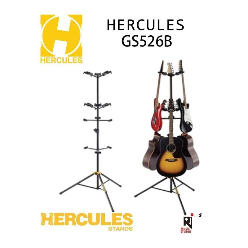 Hercules HERCULES 海克力斯 GS526B PLUS 吉他 貝斯 6支架 吉他架 — 三峽木吉他 / 民謠吉他