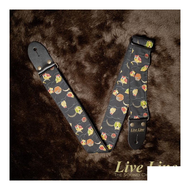 Live Line 貓頭鷹 樣式 吉他 背帶 日本製造 LS2000OWL2 — 三峽吉他 / Bass