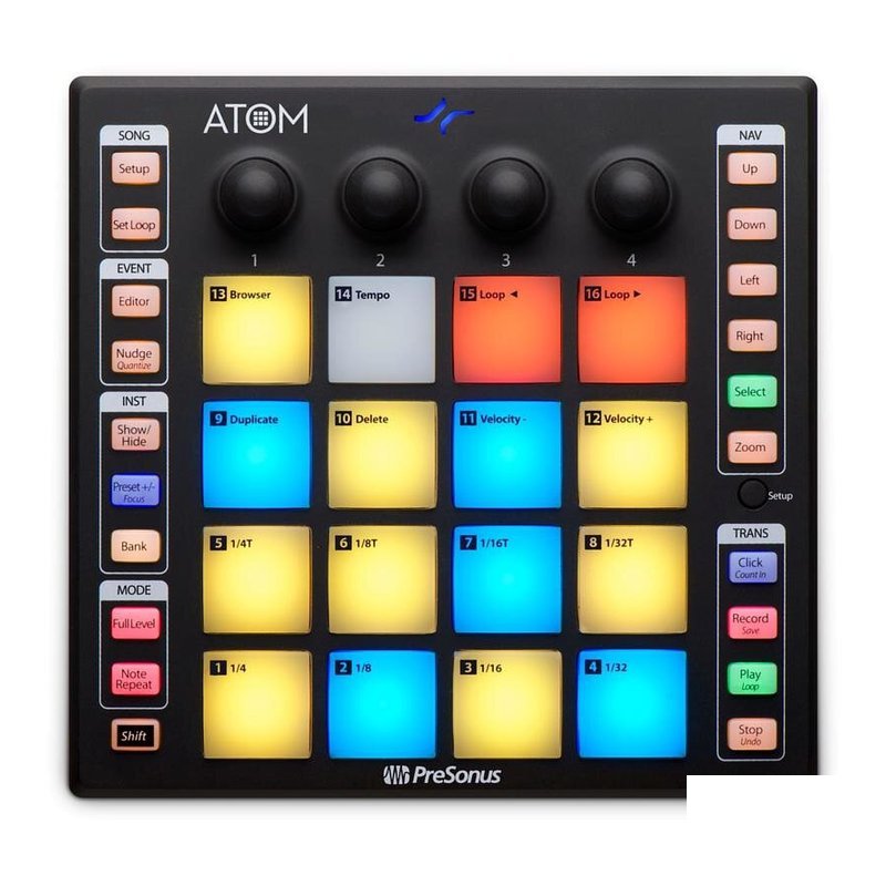 PreSonus 特價出清 Presonus ATOM Pad Controllers DAW Midi 控制器 — 三峽電鋼琴 / 鍵盤