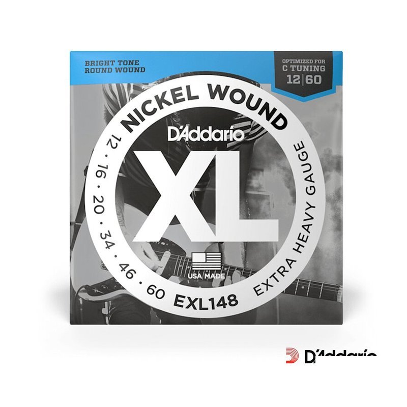 DAddario EXL 148 12/60 降弦專用 Drop C 電吉他弦 公司貨 — 三峽木吉他 / 民謠吉他