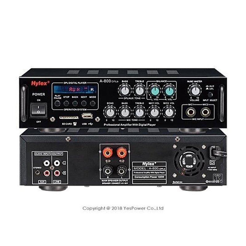 Hylex A-800DPLb 高傳真 HI-FI 立體聲 綜合擴大機 — 三峽錄音 / 音響