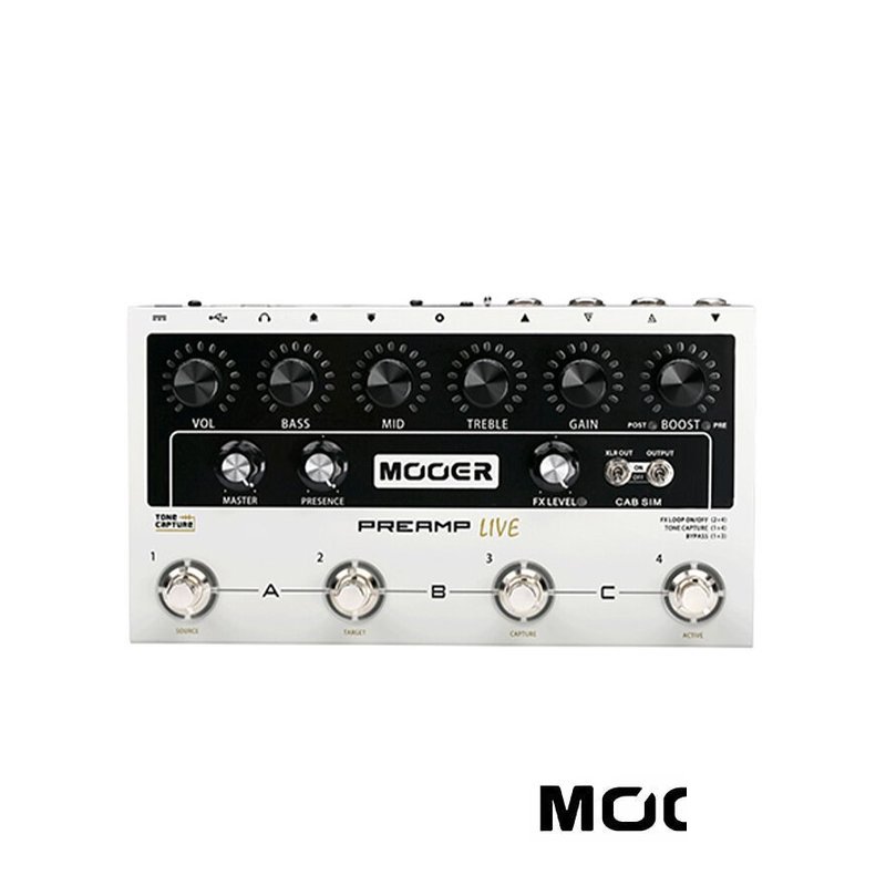 Mooer Mooer Preamp Live 地板式 前級效果器 箱體模擬 — 三峽效果器